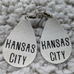 Kansas City faux leather glitter jewelry